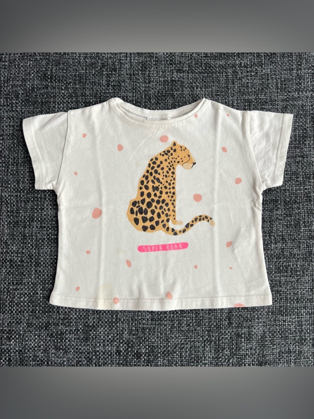 Zara Girls Cheetah Shirt Size 9-12 Months